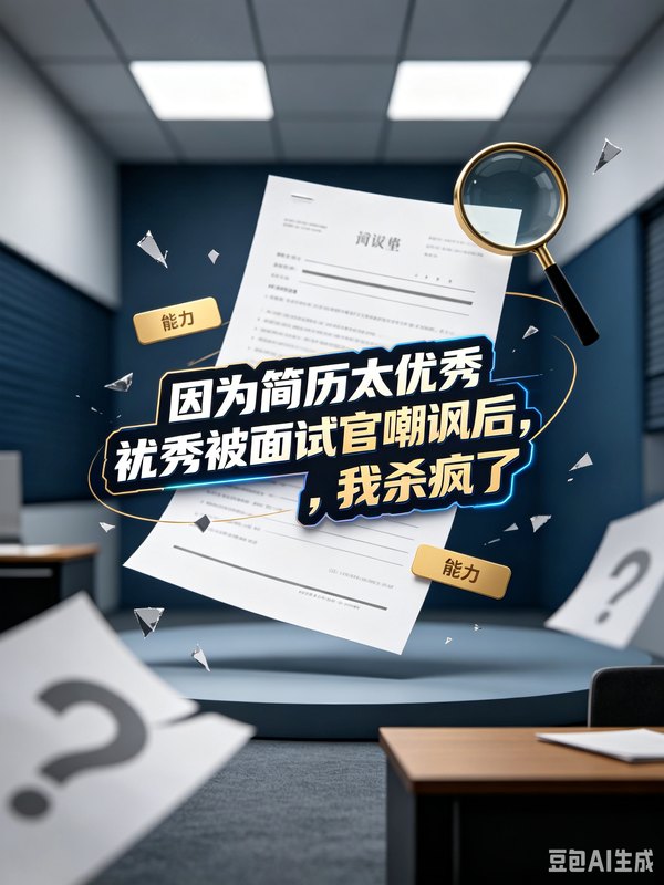 因为简历太优秀被面试官嘲讽后,我杀疯了