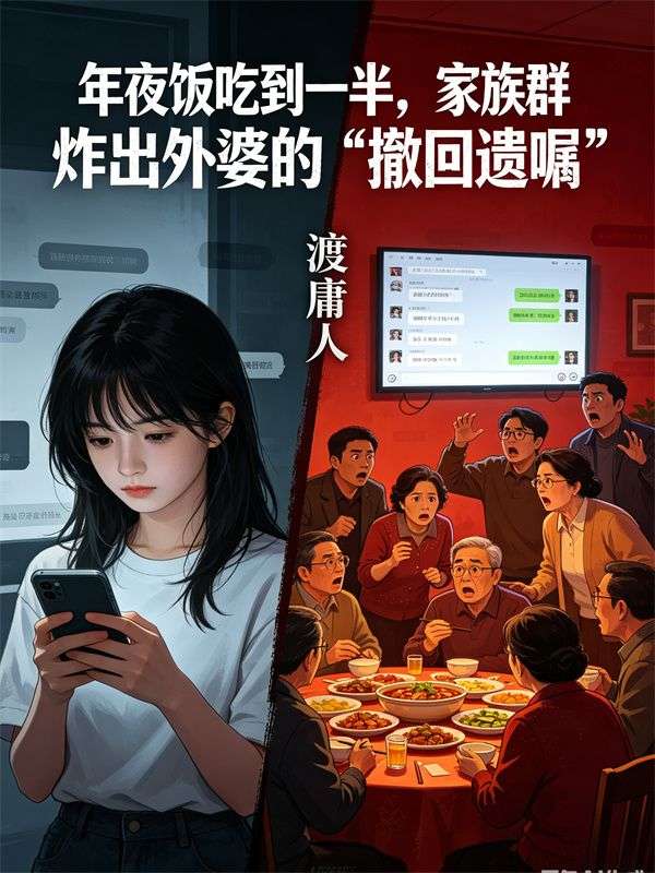 年夜饭吃到一半，家族群炸出外婆的“撤回遗嘱”