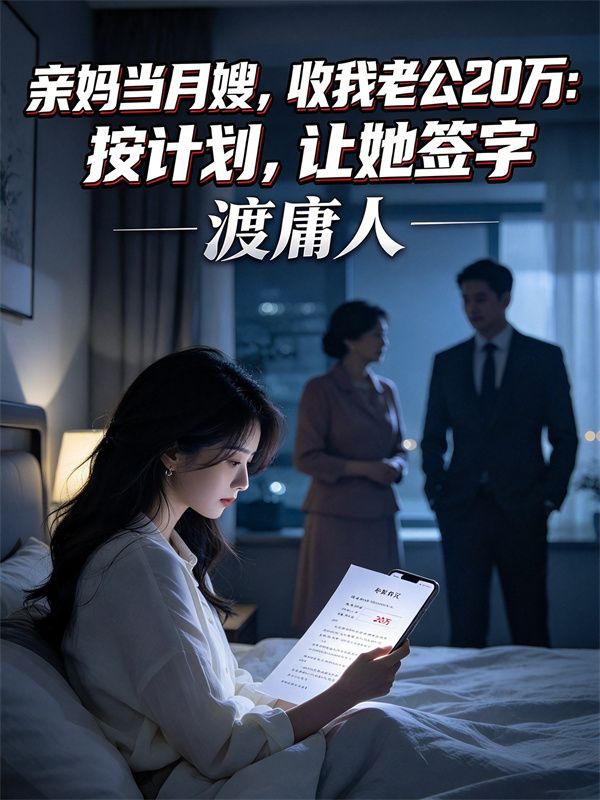 亲妈当月嫂,收我老公20万:按计划,让她签字