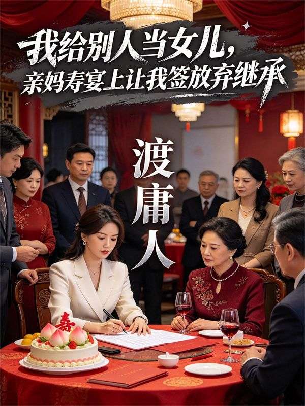 我给别人当女儿,亲妈寿宴上让我签放弃继承