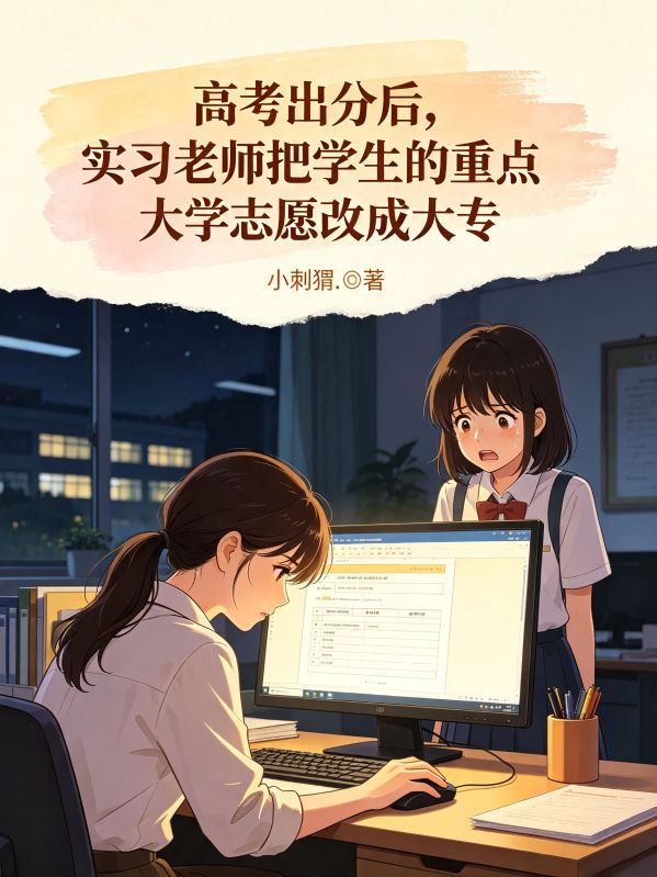 高考出分后,实习老师把学生的重点大学志愿改成大专
