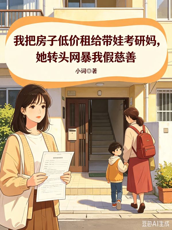 我把房子低价租给带娃考研妈,她转头网暴我假慈善