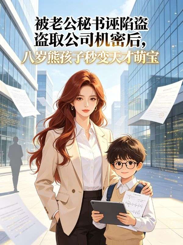 被老公秘书诬陷盗取公司机密后，八岁熊孩子秒变天才萌宝