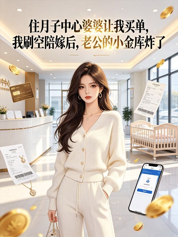住月子中心婆婆让我买单，我刷空陪嫁后，老公的小金库炸了