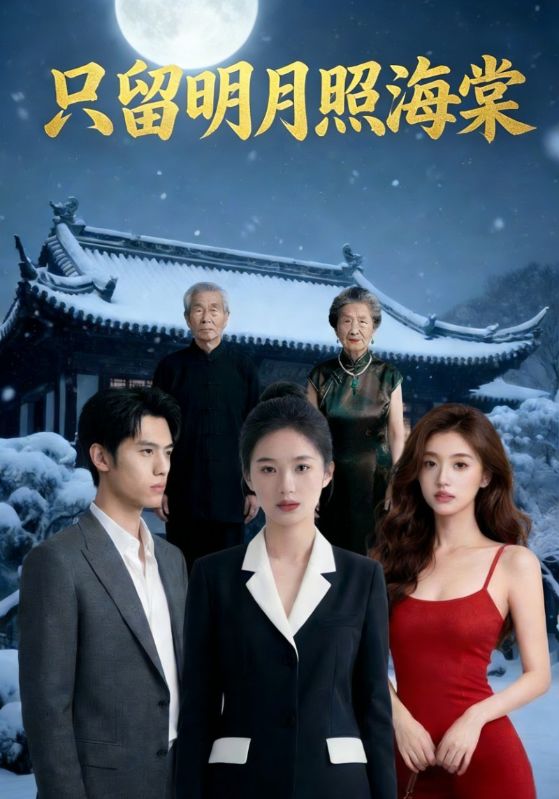 只留明月照海棠