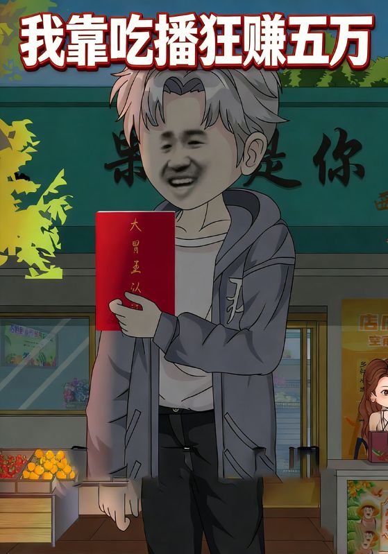我靠吃播狂赚五万