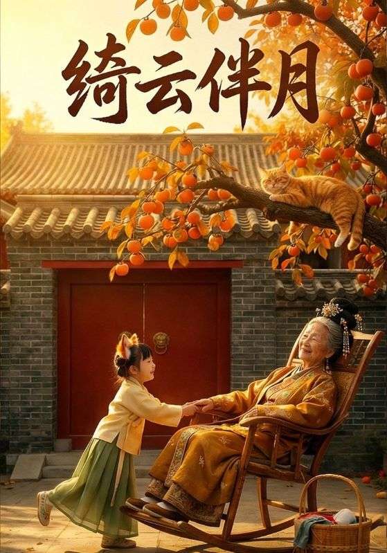 绮云伴月