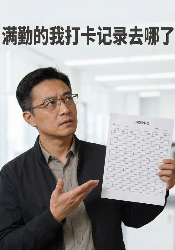 满勤的我打卡记录去哪了