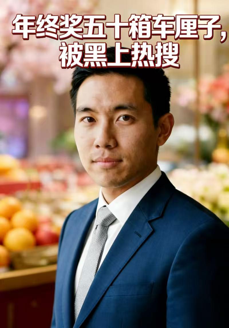 年终奖五十箱车厘子，被黑上热搜