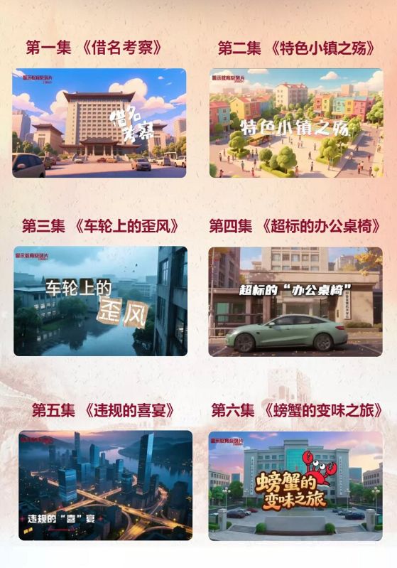 贯彻落实中央八项规定精神警示教育系列片