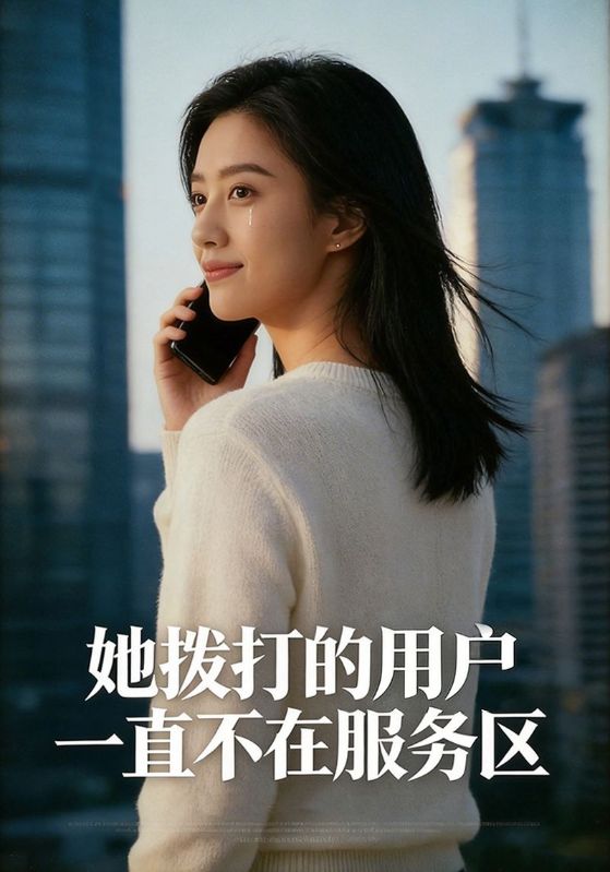 她拨打的用户，一直不在服务区