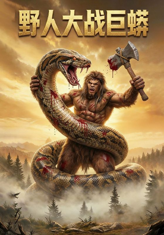 野人大战巨蟒