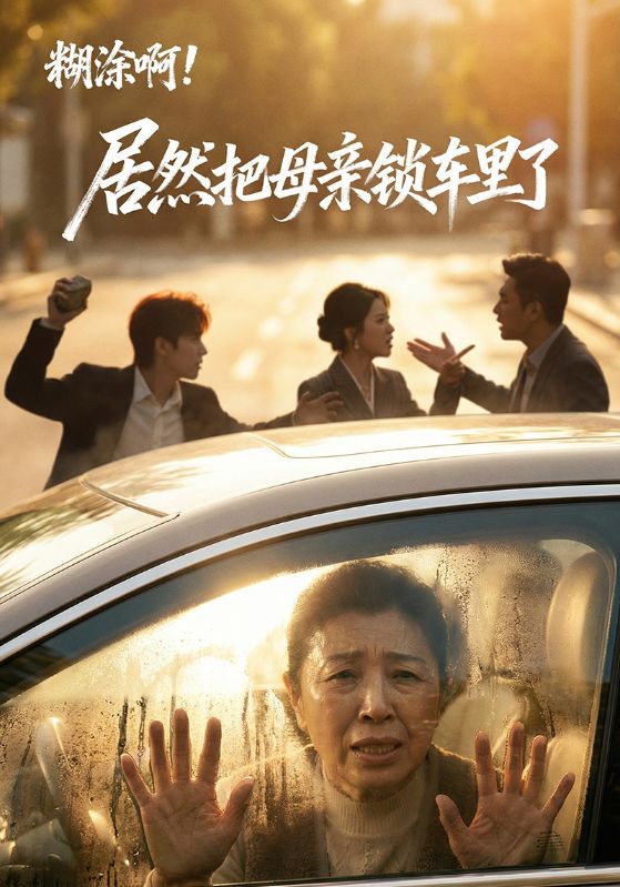 糊涂啊！居然把母亲锁车里了