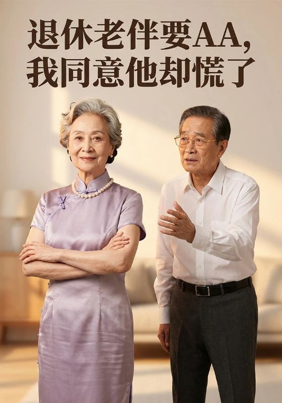 退休老伴要AA，我同意他却慌了