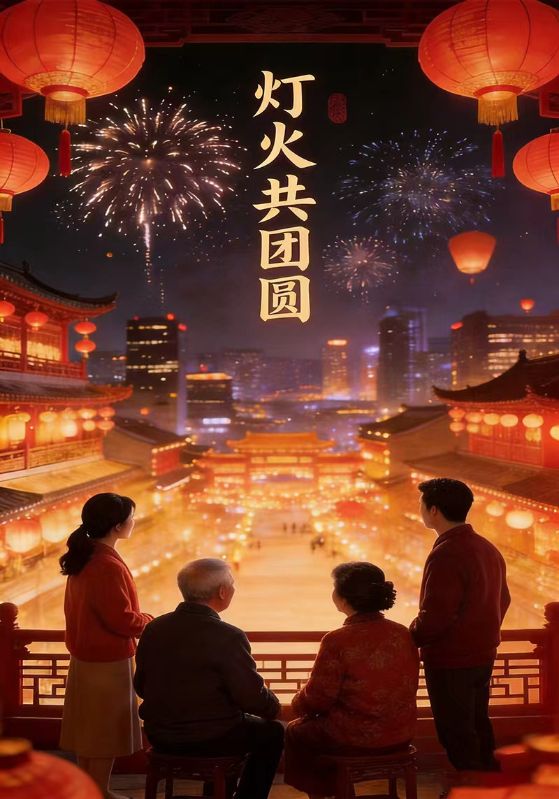 灯火共团圆