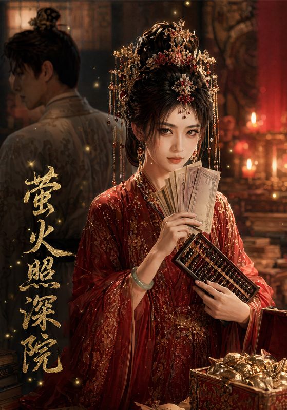 萤火照深院