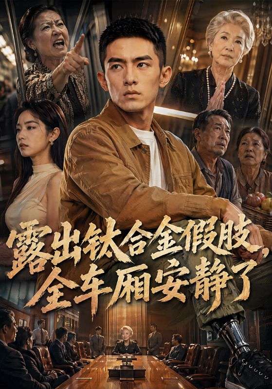 露出钛合金假肢，全车厢安静了