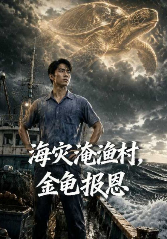 海灾淹渔村，金龟报恩