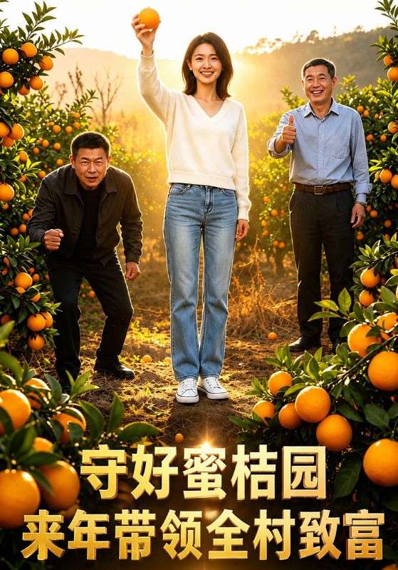 守好蜜桔园来年带领全村致富