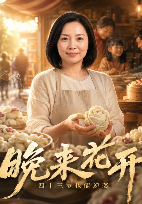 晚来花开