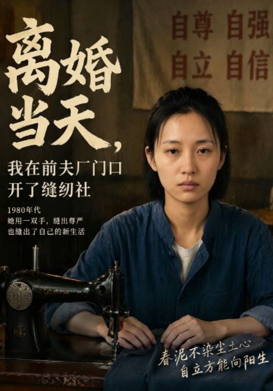 离婚当天，我在前夫厂门口开了缝纫社
