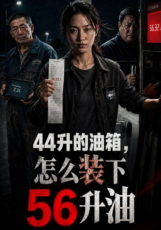 44 升的油箱，怎么装下 56 升油