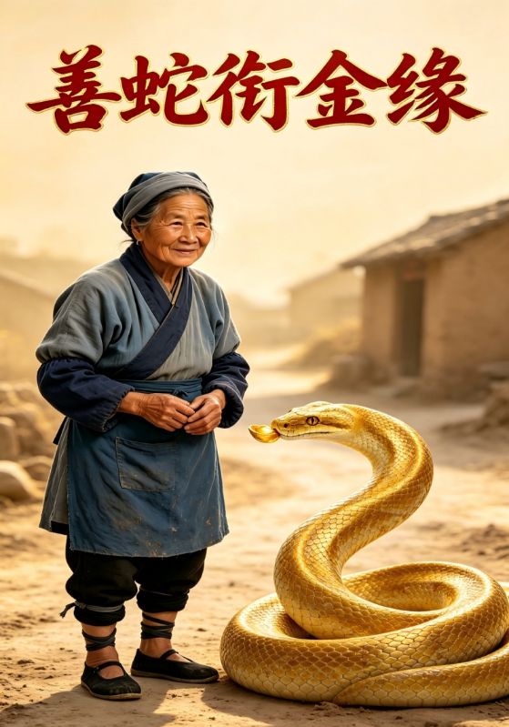 善蛇衔金缘