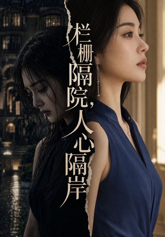 栏栅隔院，人心隔岸