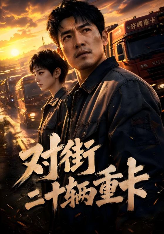 对街二十辆重卡
