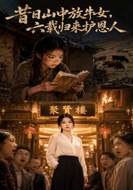 昔日山中放牛女，六载归来护恩人