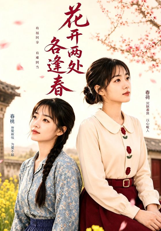花开两处各逢春