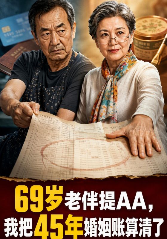 69岁老伴提AA，我把45年婚姻账算清了