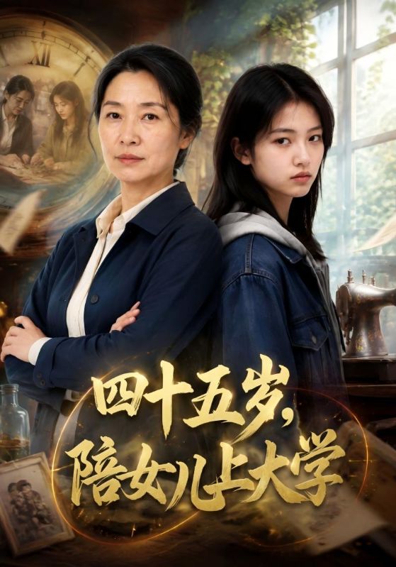 四十五岁，陪女儿上大学
