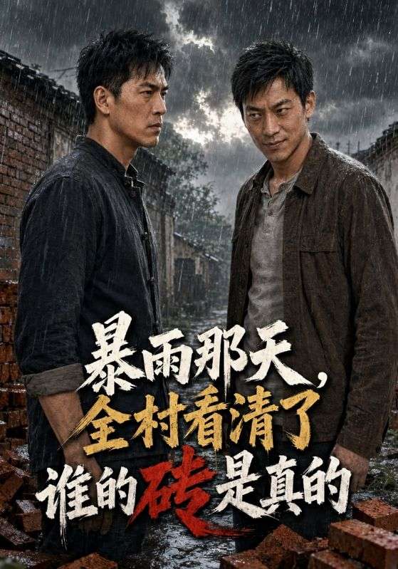 暴雨那天，全村看清了谁的砖是真的
