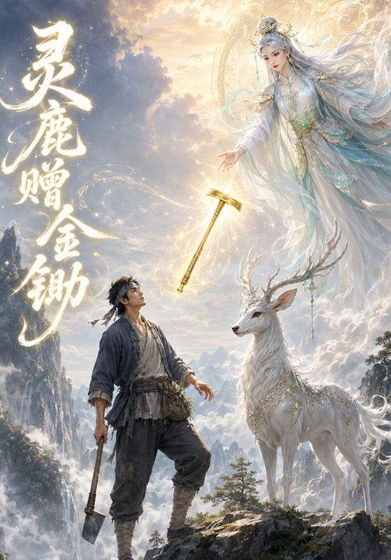 灵鹿赠金锄