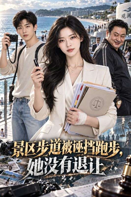 景区步道被诬挡跑步,她没有退让