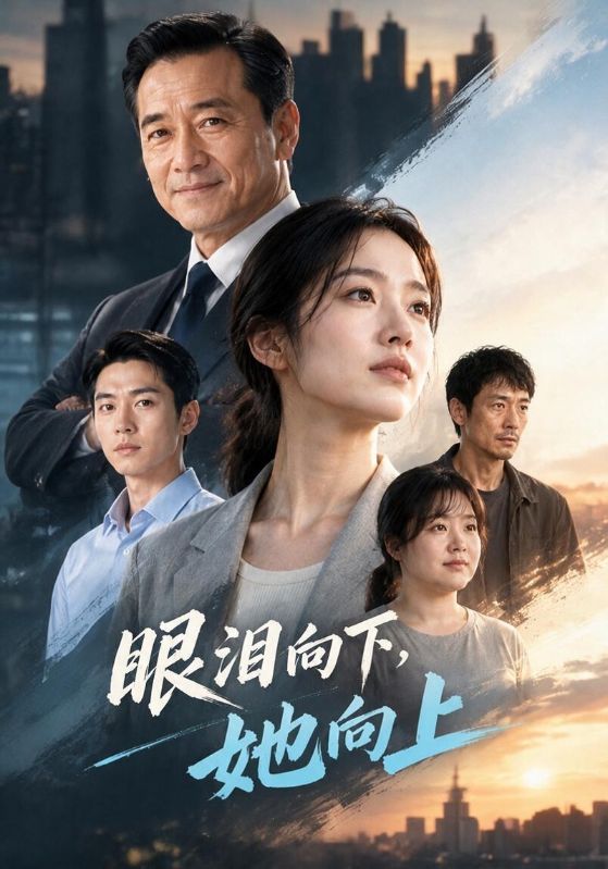 眼泪向下，她向上
