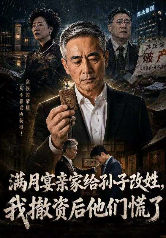 满月宴亲家给孙子改姓，我撤资后他们慌了