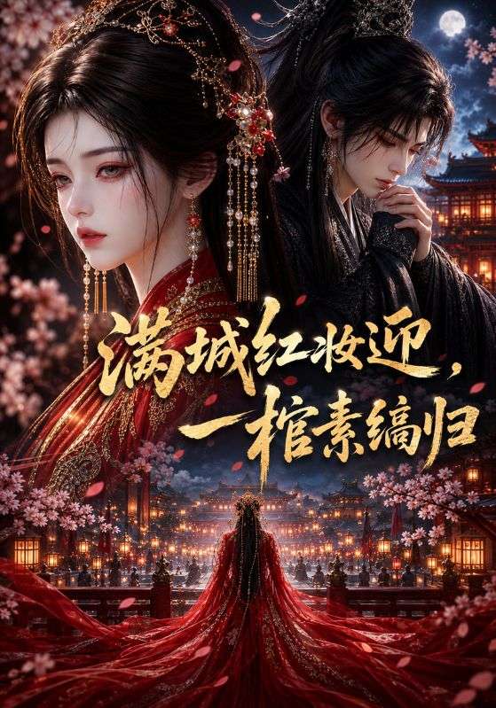 满城红妆迎，一棺素缟归
