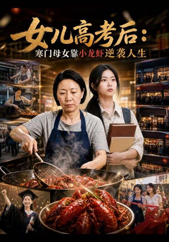 女儿高考后：寒门母女靠小龙虾逆袭人生