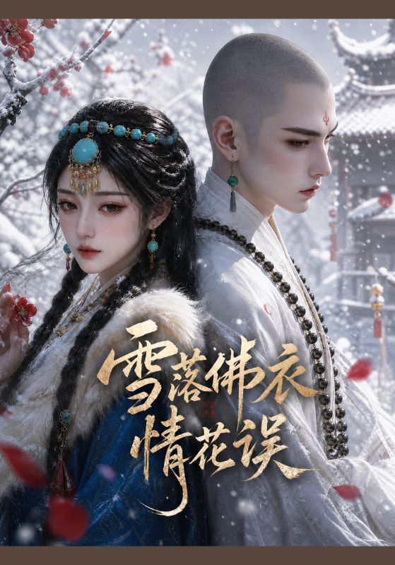 雪落佛衣情花误