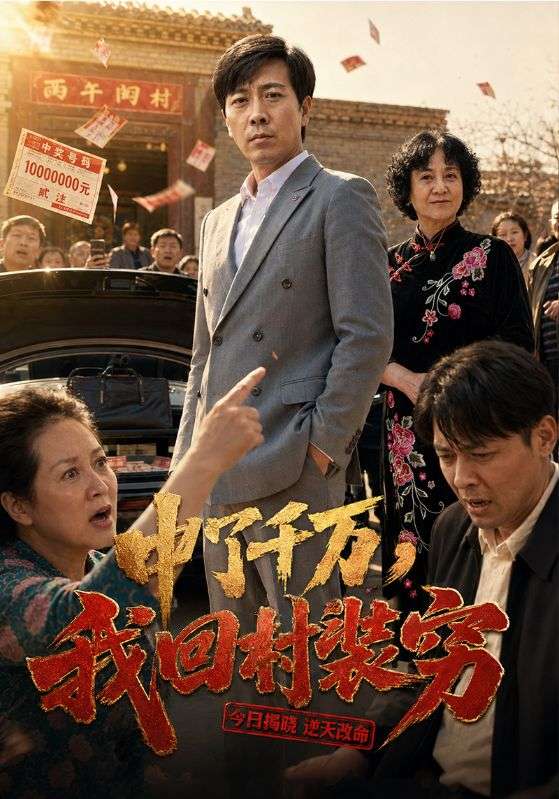中了千万,我回村装穷