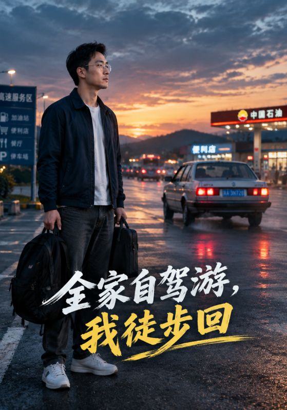 全家自驾游，我徒步回