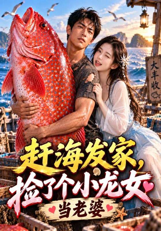 赶海发家，捡了个小龙女当老婆
