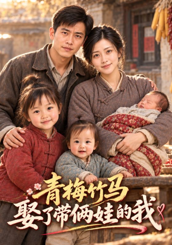 青梅竹马娶了带俩娃的我