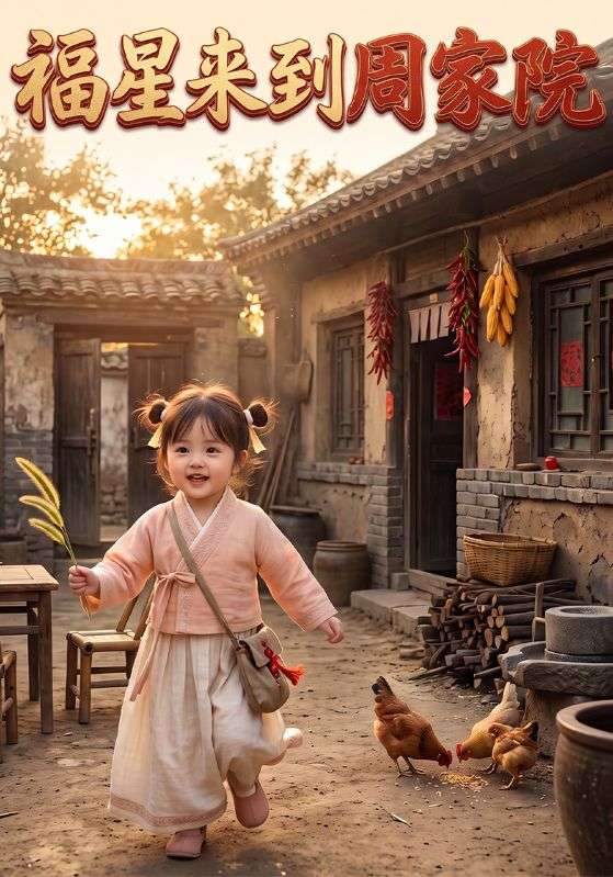 福星来到周家院