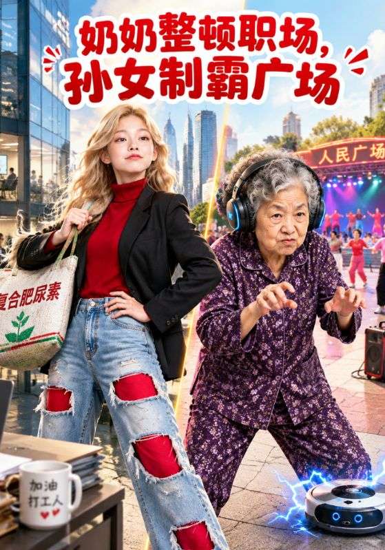 奶奶整顿职场，孙女制霸广场
