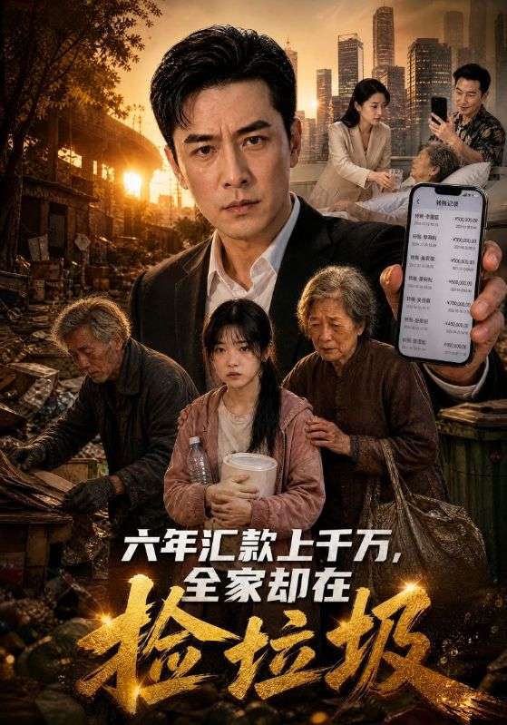 六年汇款上千万,全家却在捡垃圾