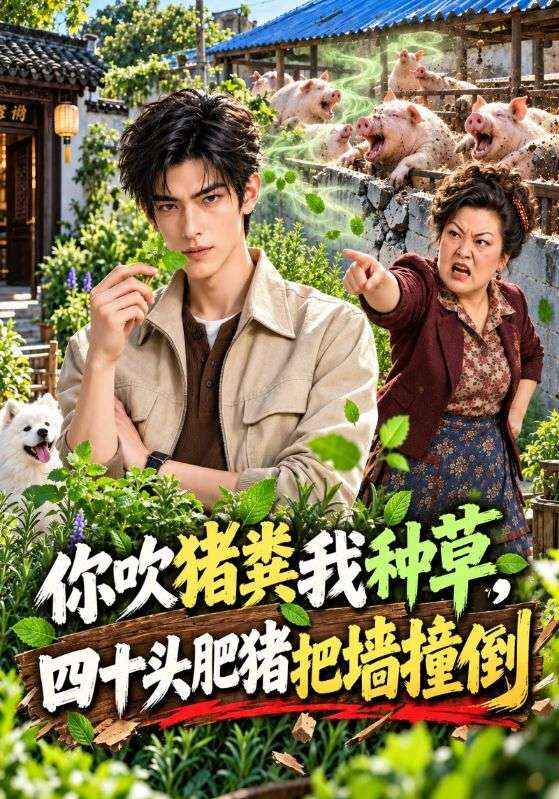 你吹猪粪我种草，四十头肥猪把墙撞倒