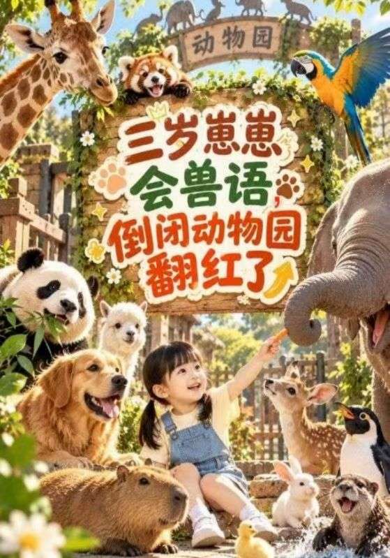 三岁崽崽会兽语，倒闭动物园翻红了